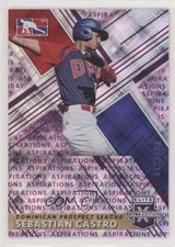 2019 Panini Elite Extra Edition Aspirations Purple 75/250 Sebastian Castro 7s2