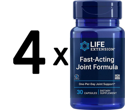 4 x Life Extension Fast-Acting Joint Formula - 30 caps (999,92 EUR/kg)