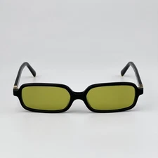 Miu Miu Men Sunglasses Black Olive Green Rectangle MU11ZSF REGARD 16K07O NEW