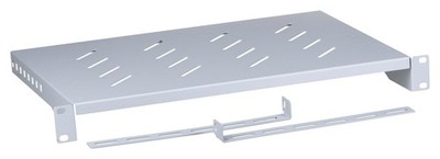 LANBERG AK-1004-S Fixed Bench for 19 RACK Wardrobe 1U 483 * 300mm Up to 25kg Gre