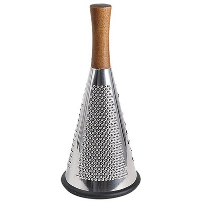 Cone-Shaped Vertical Wood Cheese Grater Vegetable Stripper Fruit Chopper