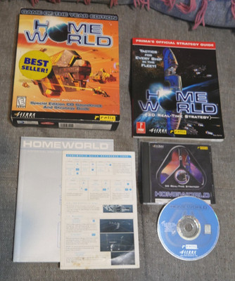 Homeworld Game of The Year Edition (2000) Sierra COMPLETE Big Box PC FREE SHIP!