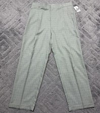 Vtg Inserch Limited Edition Mens 38 Wide Leg Dress Pants Dacron Made In USA NWT