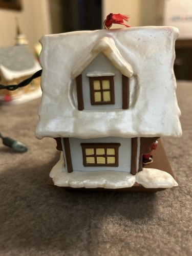 1986 Hallmark Licht und Bewegung Ornament Last Minute Umarmung Santa & Mrs Claus - Bild 2 von 3