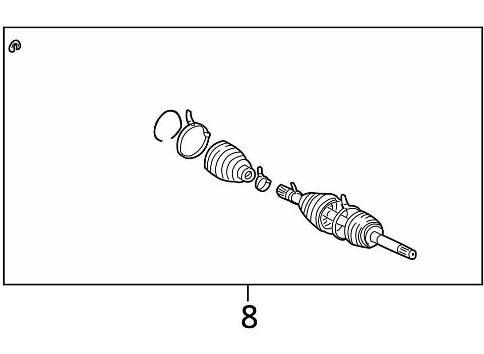 Conjunto exterior eje delantero se adapta a 98-07 LEXUS LX470 632065 Foto 4 de 4