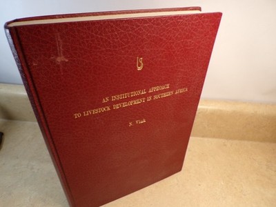 Nick Vink Dissertation for Doctor of Philosophy Hardcover Signed 1986