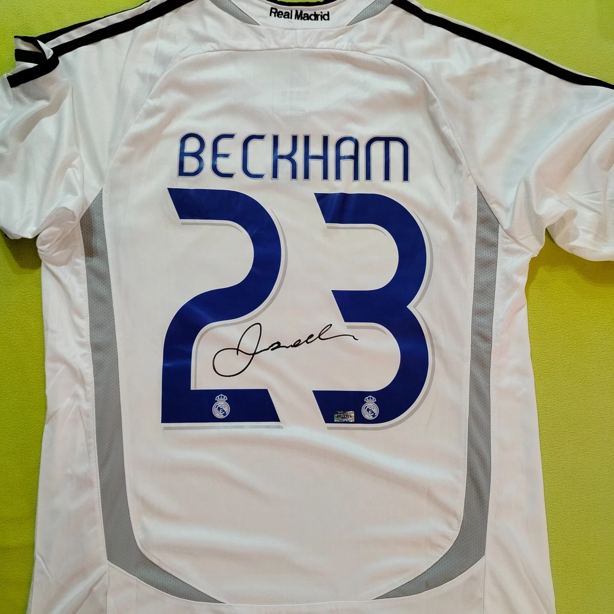 Maglia David Beckham LA Galaxy - Autografata e incorniciata - CharityStars