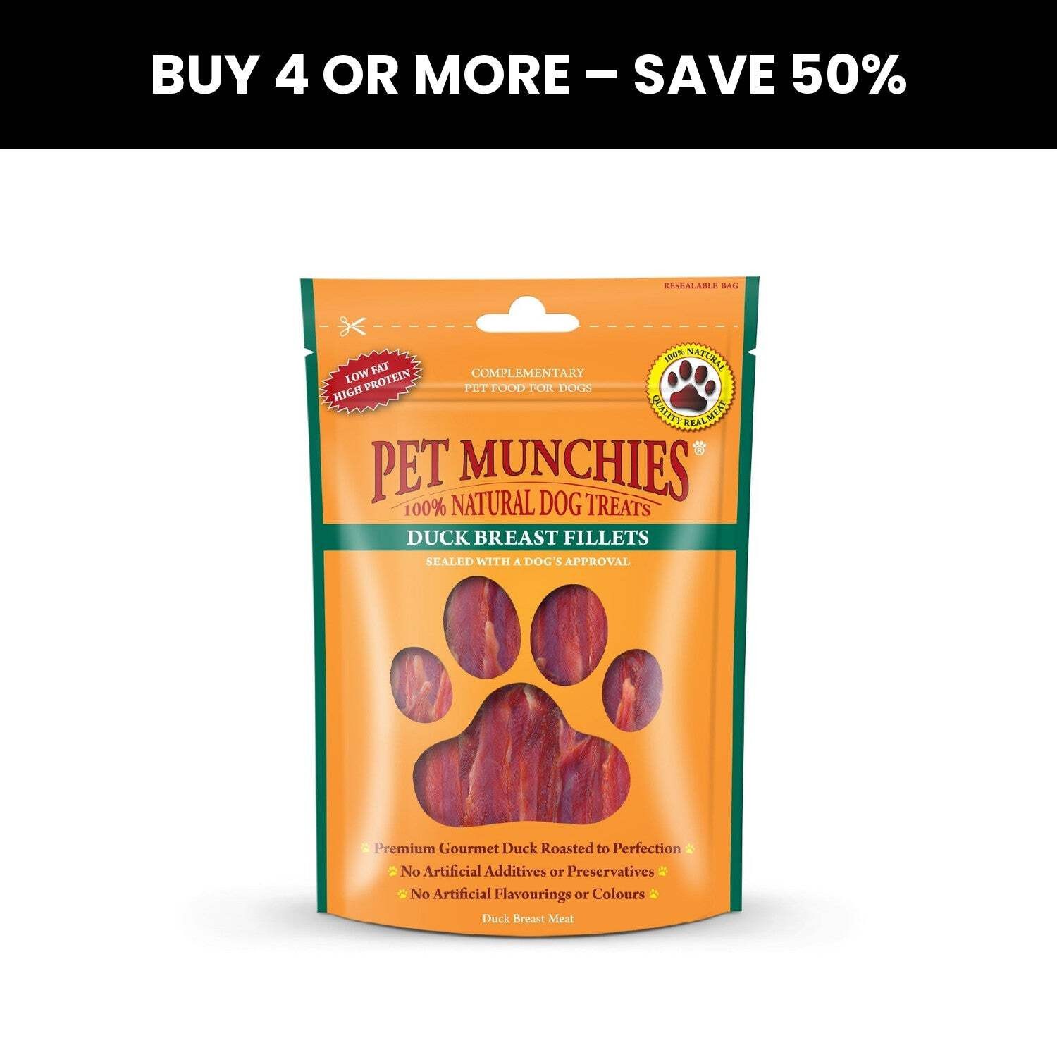Pet Munchies Duck Breast Fillet Treats for Dogs 80g - Image 5