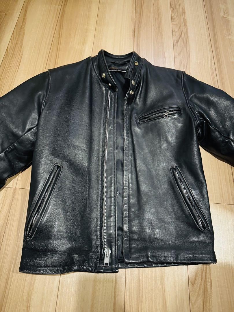 schott 641 black leather jacket size 36 from Japan | eBay
