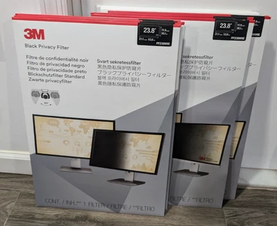 3M PF238W9E Privacy Filter for 23.8 inch Full Screen Monitor Guard, NEW & SEALED - Image 1 of 4