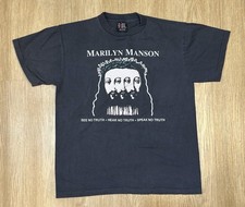 MARILYN MANSON vintage 1996 BELIEVE t shirt SEE NO TRUTH