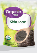 Great Value Organic Chia Seeds 32oz USDA Organic Gluten-Free Superfood