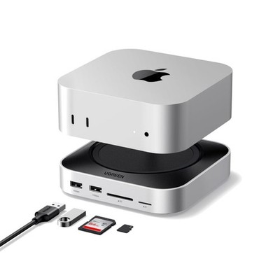 Mac Mini M4 Dockingstation mit NVMe SSD-Erweiterung - 3x USB A 3.2, 2x USB C 3.2