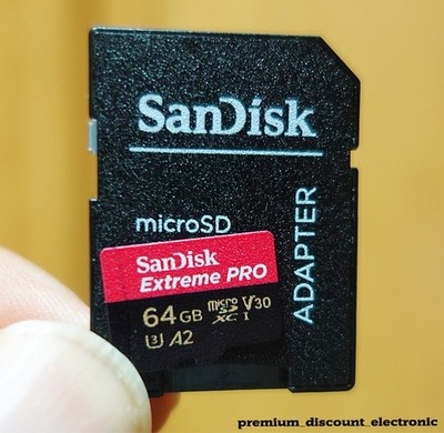 SanDisk Extreme Pro 64 GB Micro SDXC SD Speicherkarte 200 MB/s UHS-I U3 V30 A2