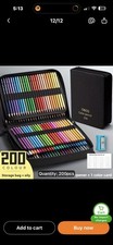 200 Obos Oily Colored Pencils In Zip Case NEW...