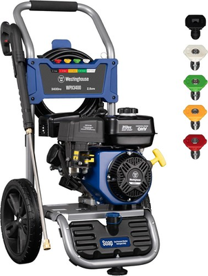 #ad Westinghouse WPX3400 Gas Pressure Washer – 3400 PSI 2.6 GPM 5 Nozzles $347.99