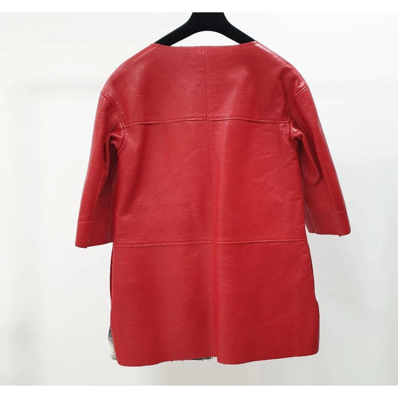 Trench cappotto pelle rosso Chanel 2013 tg.38