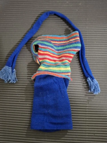 Vintage Barbie Fashion Pak Striped Knit Top, skirt, and scarf #1602 Knit  1963