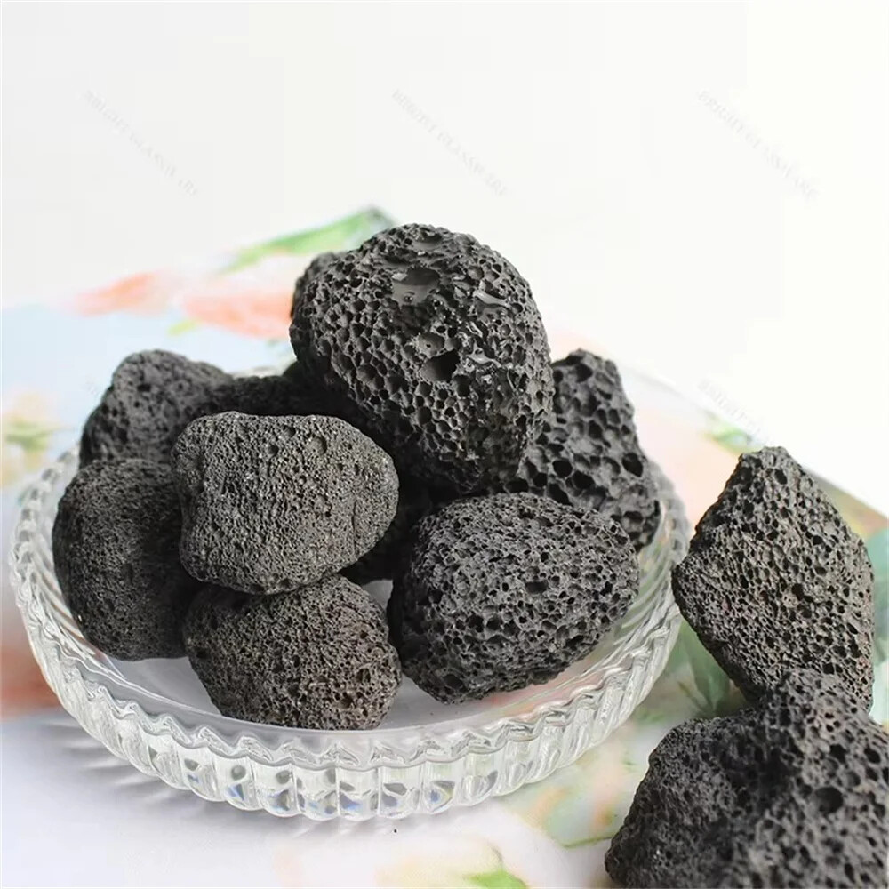 Natural Porous Black Volcanic Stone Lava Rock raw For aquarium decoration