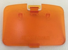 Replacement Lid Memory Expansion Cover Door for N64 console - Fire Orange