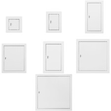 Revisionstür Revisionsklappe Wartungsklappe Schnappverschluss Stahlblech Weiß