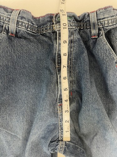 VINTAGE Tommy Jeans Carpenter Cargo Blue Denim 80s 90s TAG Size 32 REAL: 32 X 31 - Picture 12 of 17