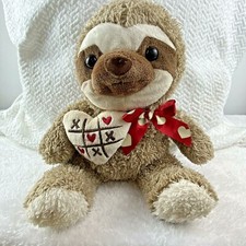 Dan Dee Sloth Tic Tac Toe Hearts Plush Stuffe...