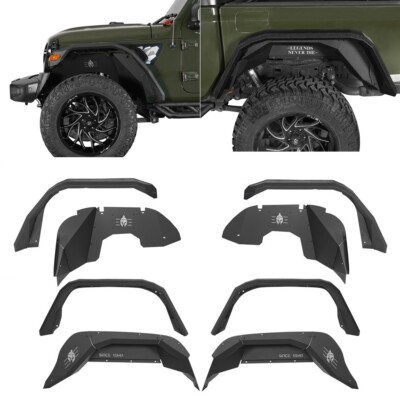 #ad Fit Jeep Gladiator JT 2020 2025 Steel Front Rear Inner Fender Flares Liners $99.39
