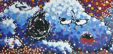 TOM EVERHART Stalking In LA Snoopy PEANUTS dog Lithograph Schulz Museum Poster