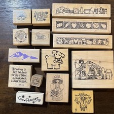 15 Rubber Stamps Variety.