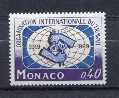 s12384) MONACO MNH** 1969, 50 years ILO 1v