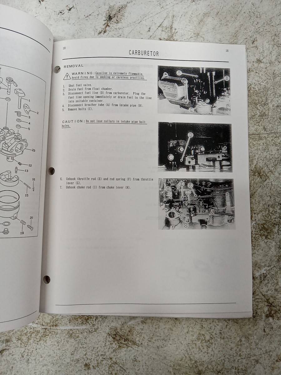 Factory Kawasaki 99924-2034-01 FC180V OHV Workshop Manual 4 Stroke