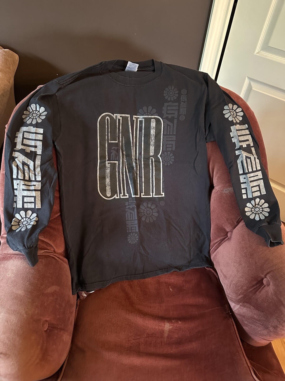 FILA T shirt lunga These Days 00S Guns N' Roses democrazia cinese Skid Row Bon Jovi