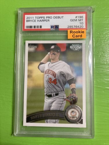 2011 Topps Pro Debut Bryce Harper #196 PSA 10 GEM MINT - Picture 1 of 6