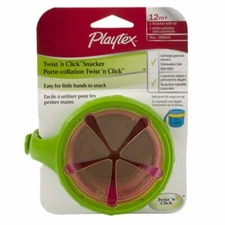 Playtex Twist n Click Snacker with Lid, Green