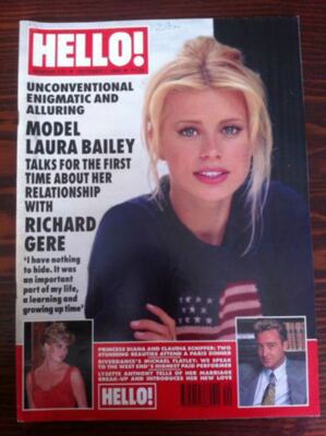 HELLO 376 PRINCESS DIANA MICHAEL FLATLEY JEAN BOHT HANNAH DAVIS LAURA BAILEY