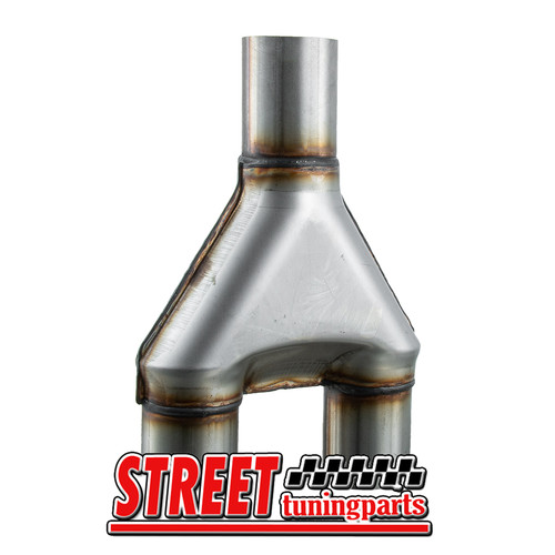 2.5" Single/2.5" Dual /13" all ength S/S Y Pipe Adapter Exhaust Pipe - Picture 5 of 5