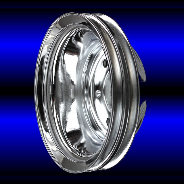 Crankshaft Pulley 2 Groove For Small Block Chevy LWP 327 350 400 Chrome SBC eBay