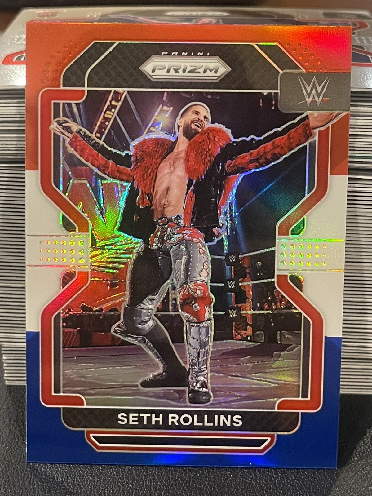 2022 WWE PANINI PRIZM SETH ROLLINS RED WHITE BLUE PRIZM #111 🔴⚪️🔵