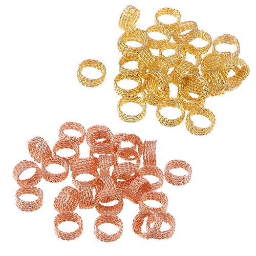 30 Pcs Hair Extension Miss Decoration Filigree Tube Jewels for Braids - Afbeelding 10 van 11
