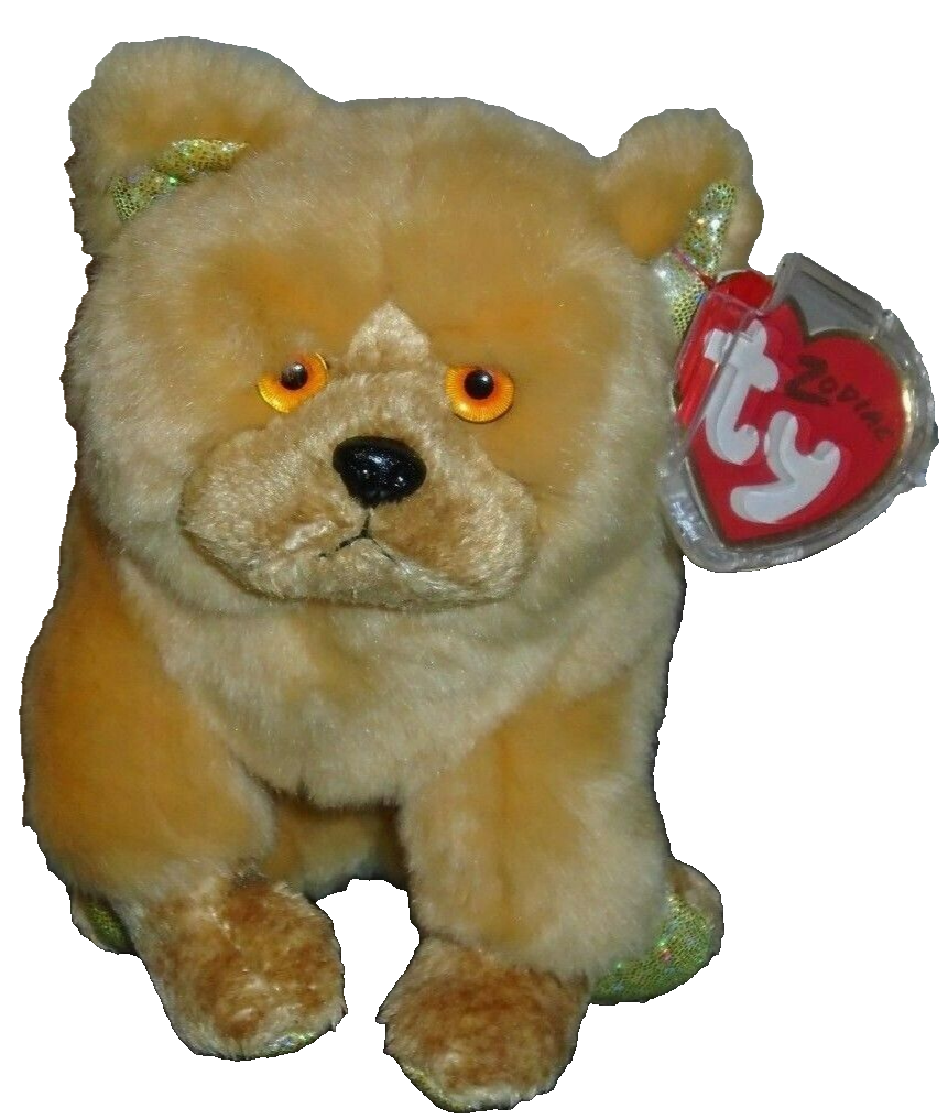 Ty Beanie Baby THE DOG Chinese ZODIAC Chow Dog 6