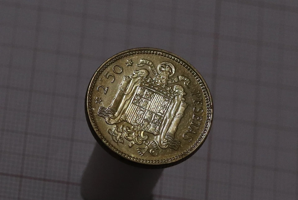 🧭 🇪🇸 ESPAÑA 2 1/2 PESETAS 1953 - 56 PRUEBAS MUY RARAS B86 #Z6903 Foto 3 de 4