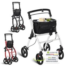 Wohnungsrollator Gehhilfe Rollator Senioren Aluminium Gehwagen faltbar Juskys®