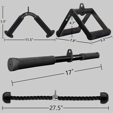 Cable Machine Attachment Set LAT Pulldown Attachments Weight Machine Accessories