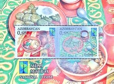 MI) 2016 AZERBAIJAN, RCC ISSUANCE, GASTRONOMY, PITI AND DOLMA, MEMORY SHEET, MNH