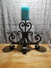 Decorative Iron Scroll Candle Holder 3 Tier Candle (Not Included)