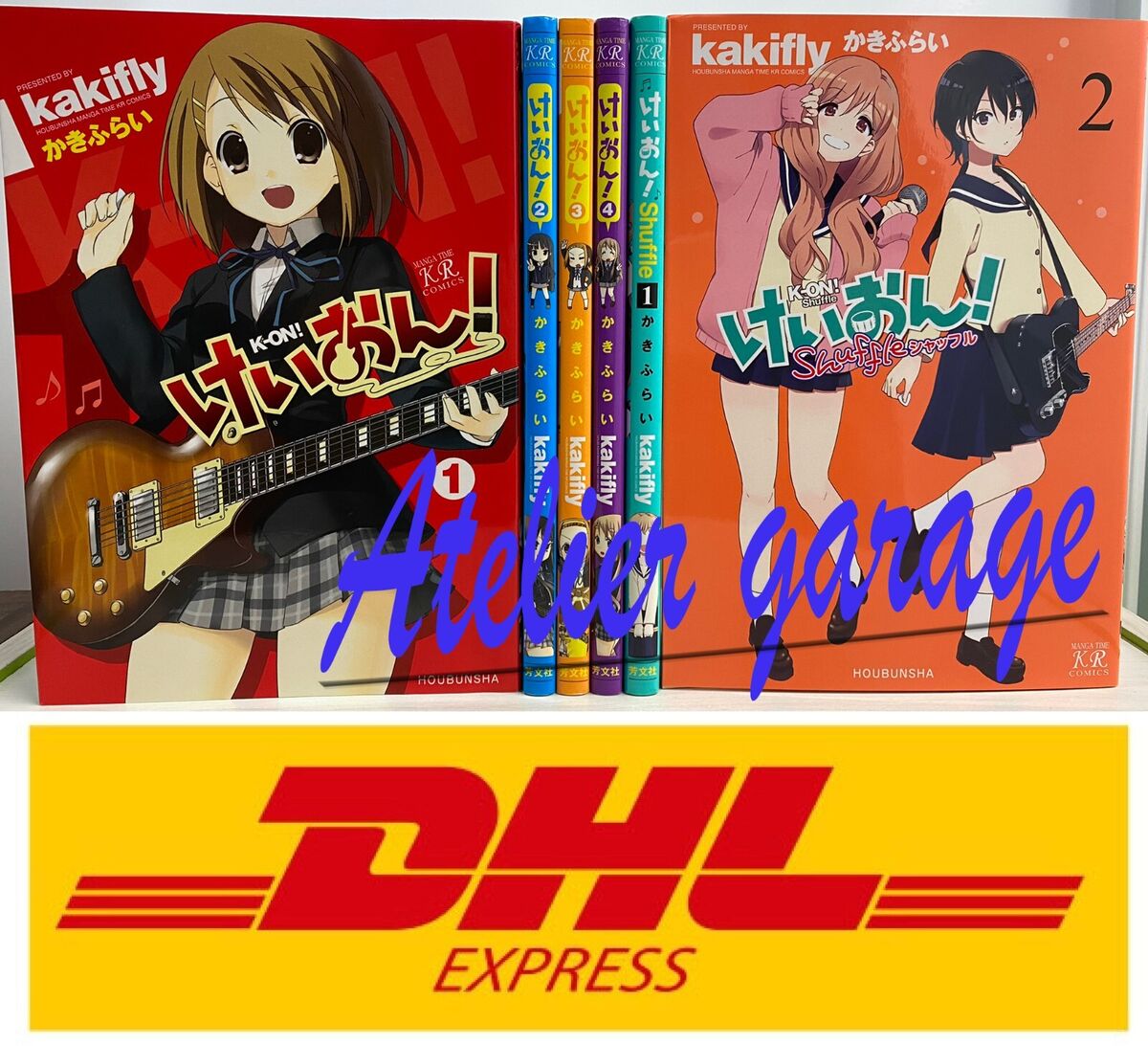 USED K-On! Shuffle Vol.1-2 Set Japanese Manga Kakifly Manga Time