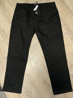 Threadbare - Herren Jeans Straight fit schwarz gr . W38 / L31