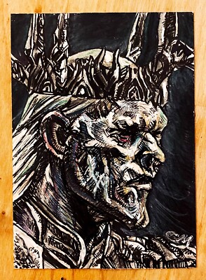 Witch-King of Angmar LOTR PSC 1/1 Hand Drawn Sketch Card by CJ Morris