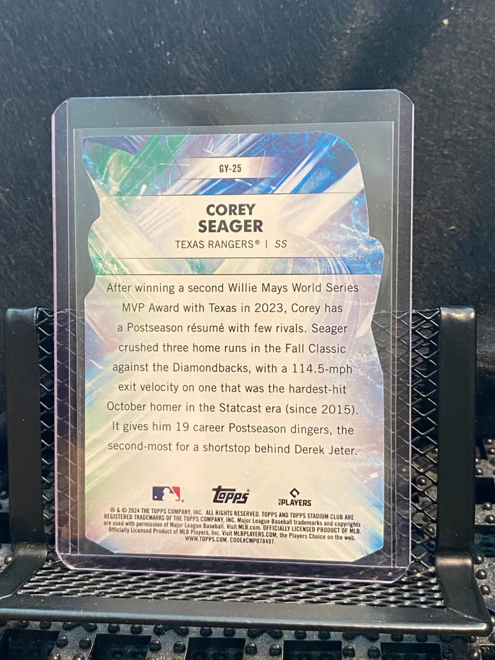 Corey Seager 2024 Topps Stadium Club Goin' Yard - Rangers - Image 2 of 2